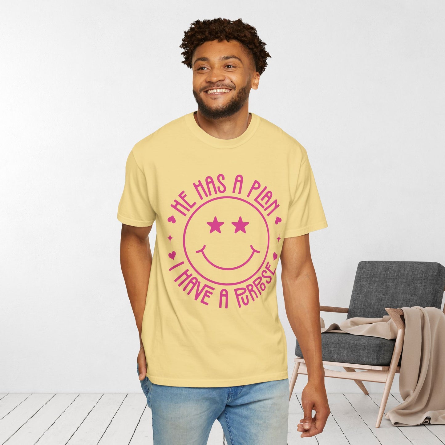 He Has a Plan I Have a Purpose Comfort Colors Shirt