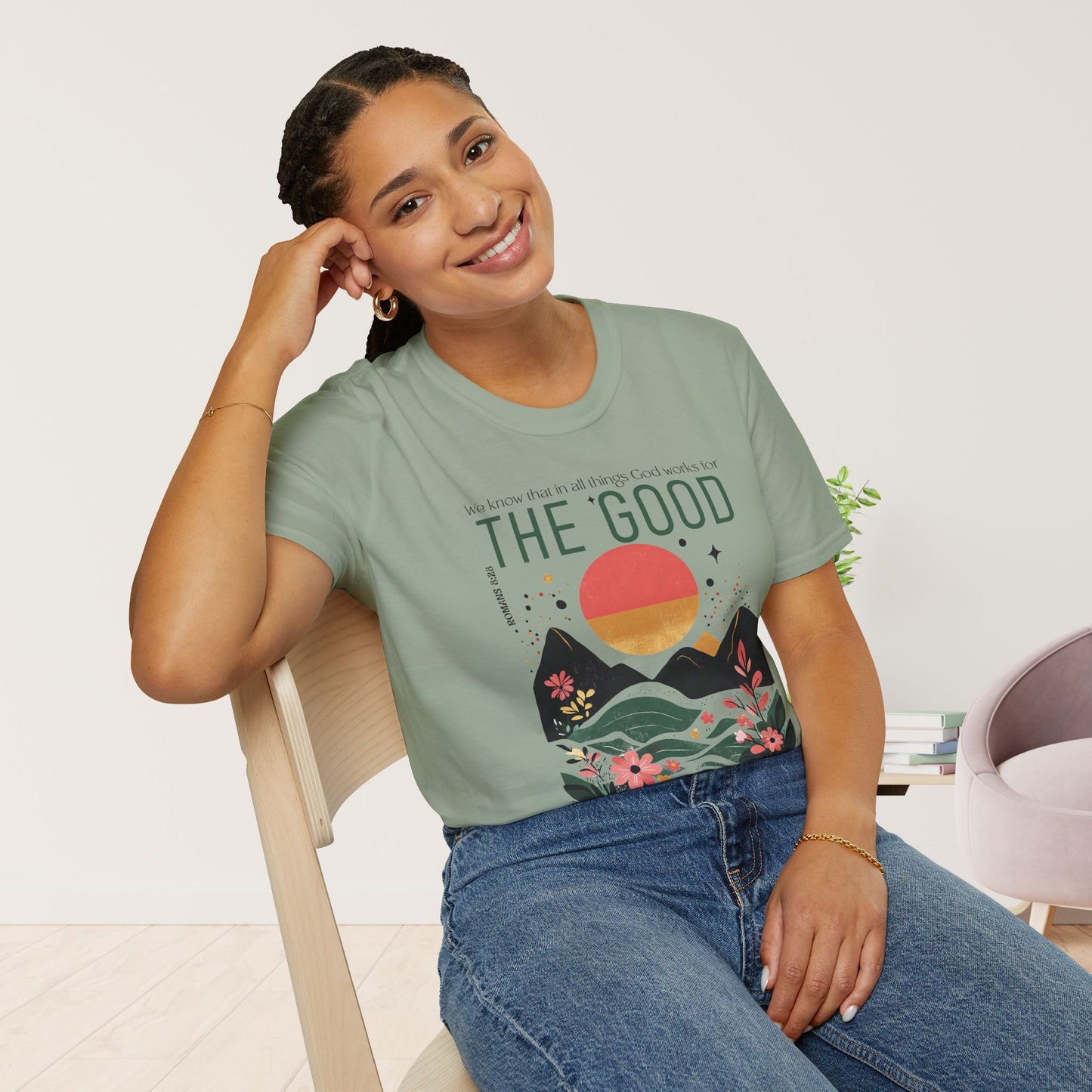 All Things for Good Romans 8:28 Softstyle T-shirt