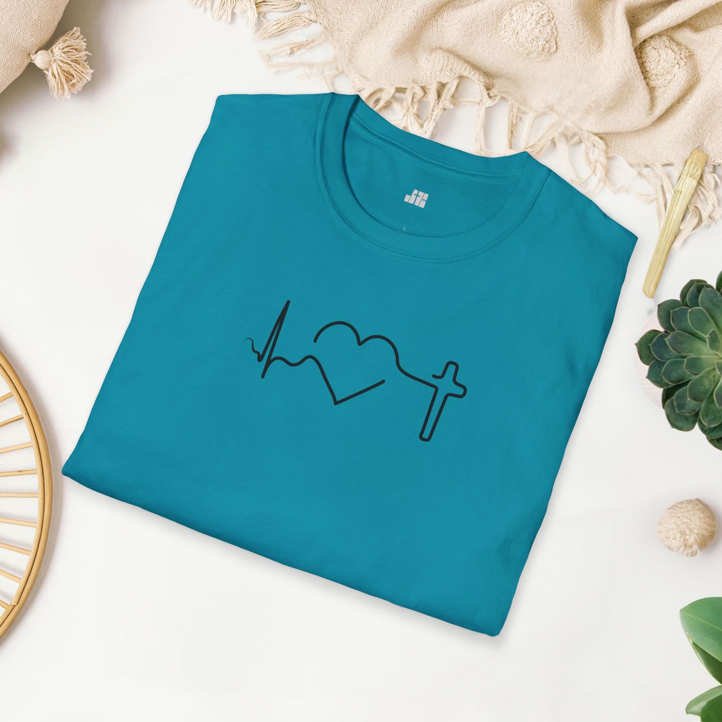 Heartbeat of Faith Softstyle T-shirt