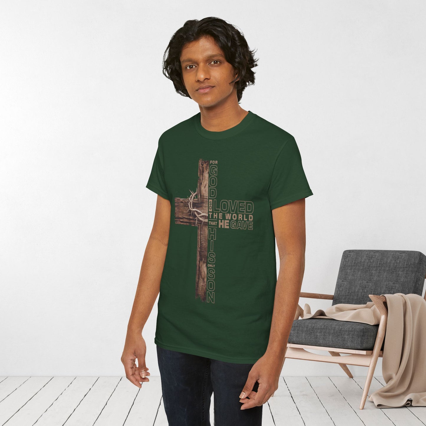 John 3:16 Heavy Cotton Tee