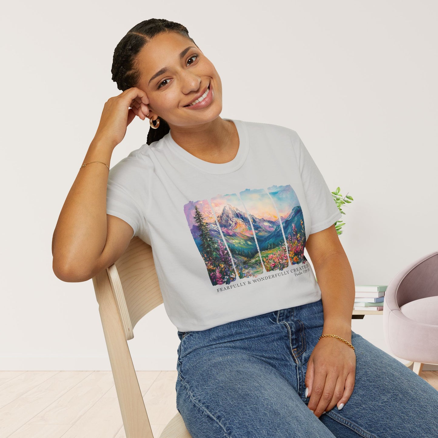 Fearfully and Wonderfully Created Softstyle T-shirt - Psalm 139:14