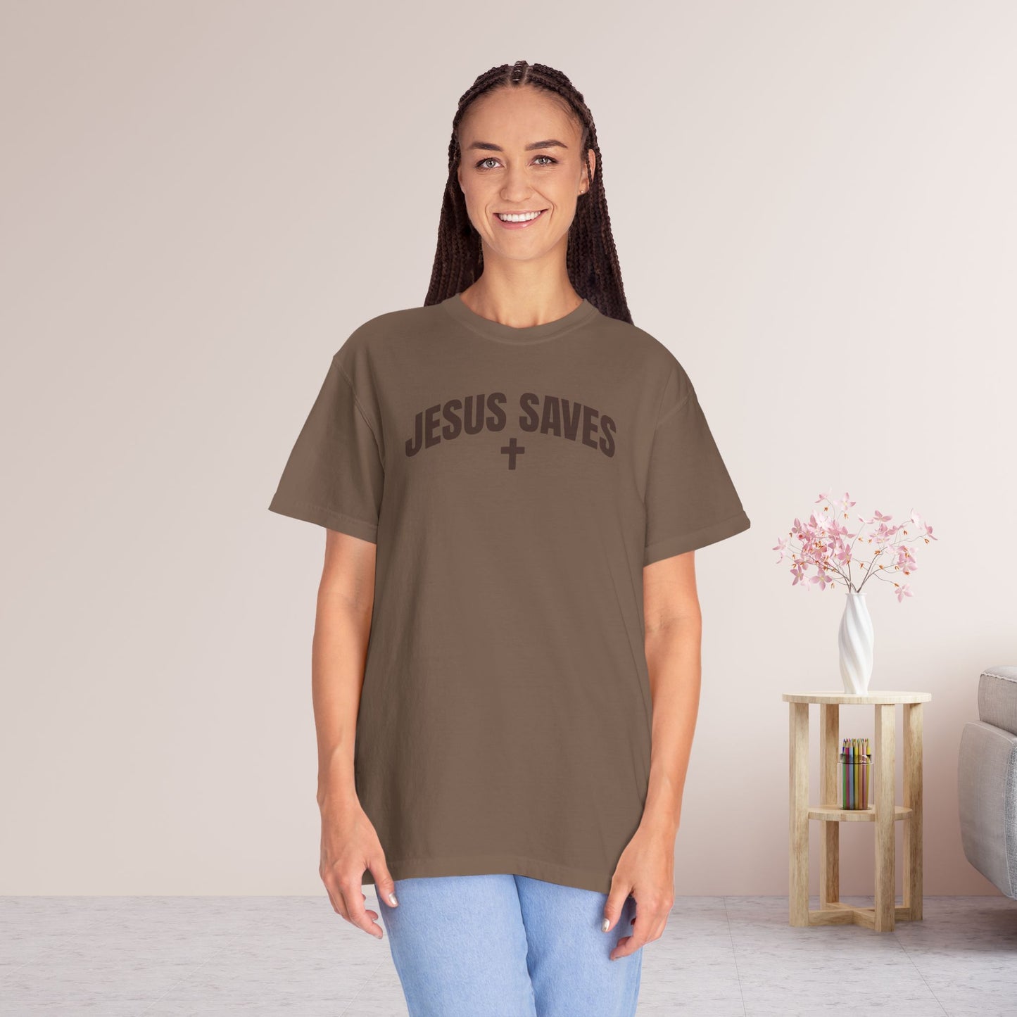 Jesus Saves Comfort Colors Shirt - Fall Edition - Acts 4:12