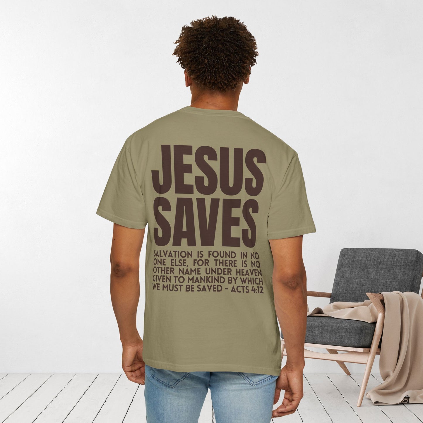 Jesus Saves Comfort Colors Shirt - Fall Edition - Acts 4:12
