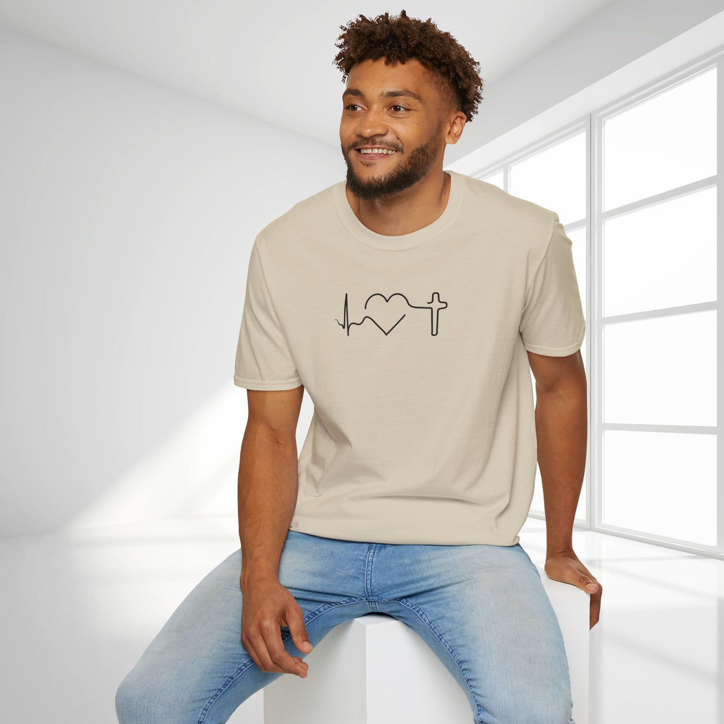 Heartbeat of Faith Softstyle T-shirt