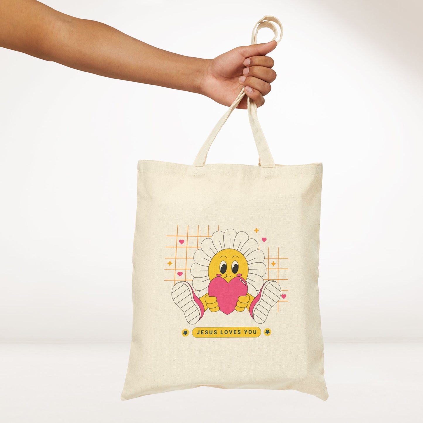 Jesus Loves You Canvas Tote Bag