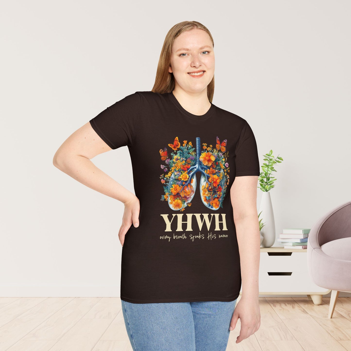 YHWY Every Breath Speaks His Name Softstyle T-shirt