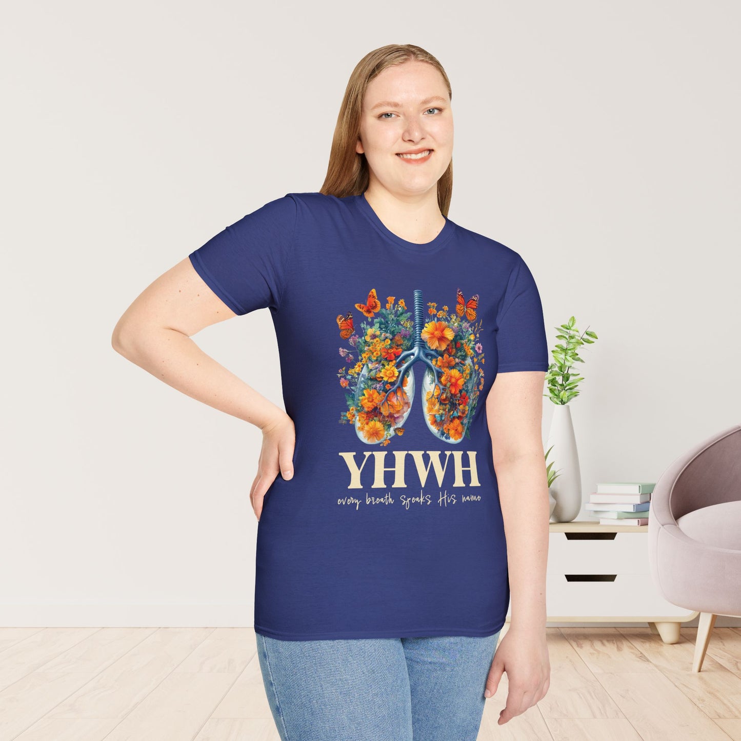 YHWY Every Breath Speaks His Name Softstyle T-shirt