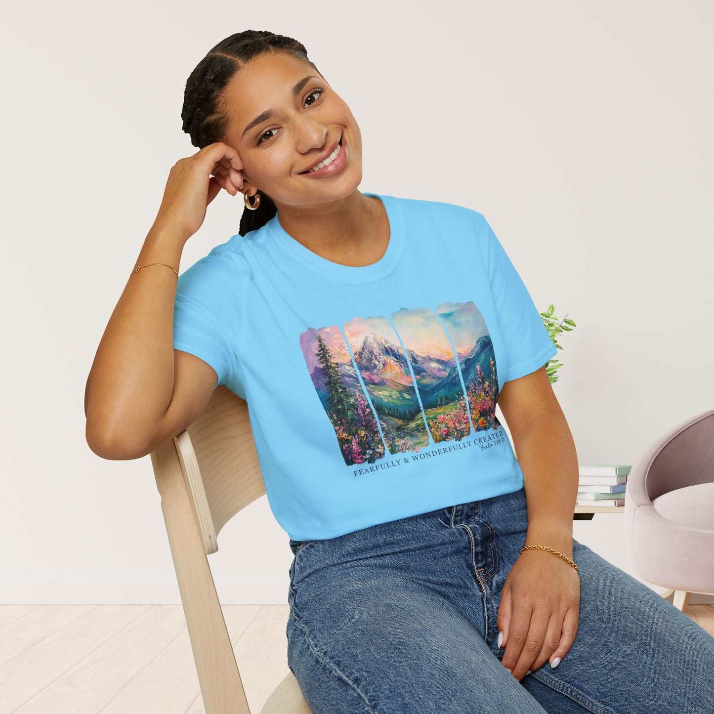 Fearfully and Wonderfully Created Softstyle T-shirt - Psalm 139:14