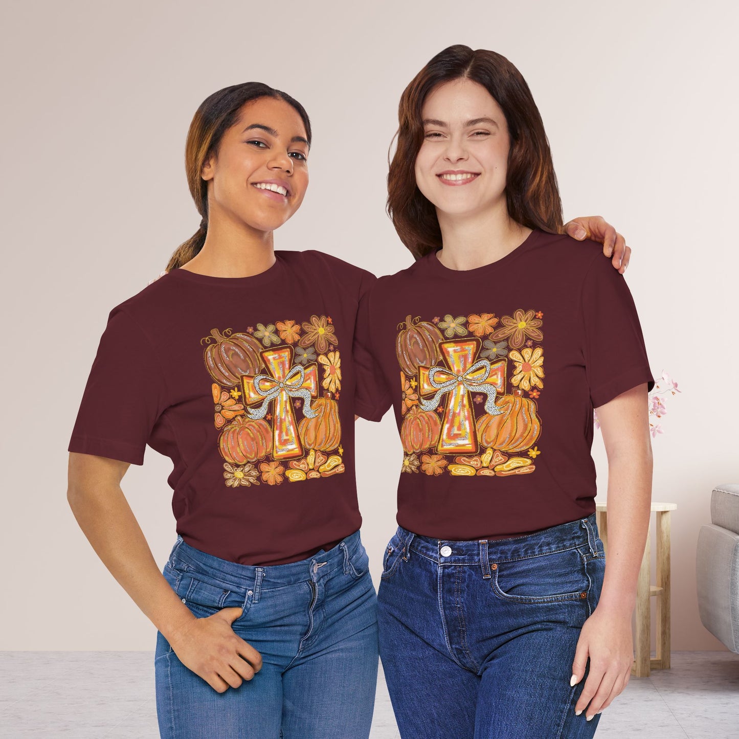 Trendy Fall Christian Soft Cotton Tee