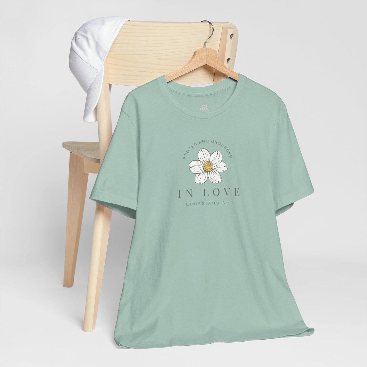 Rooted and Grounded in Love Soft Cotton Tee