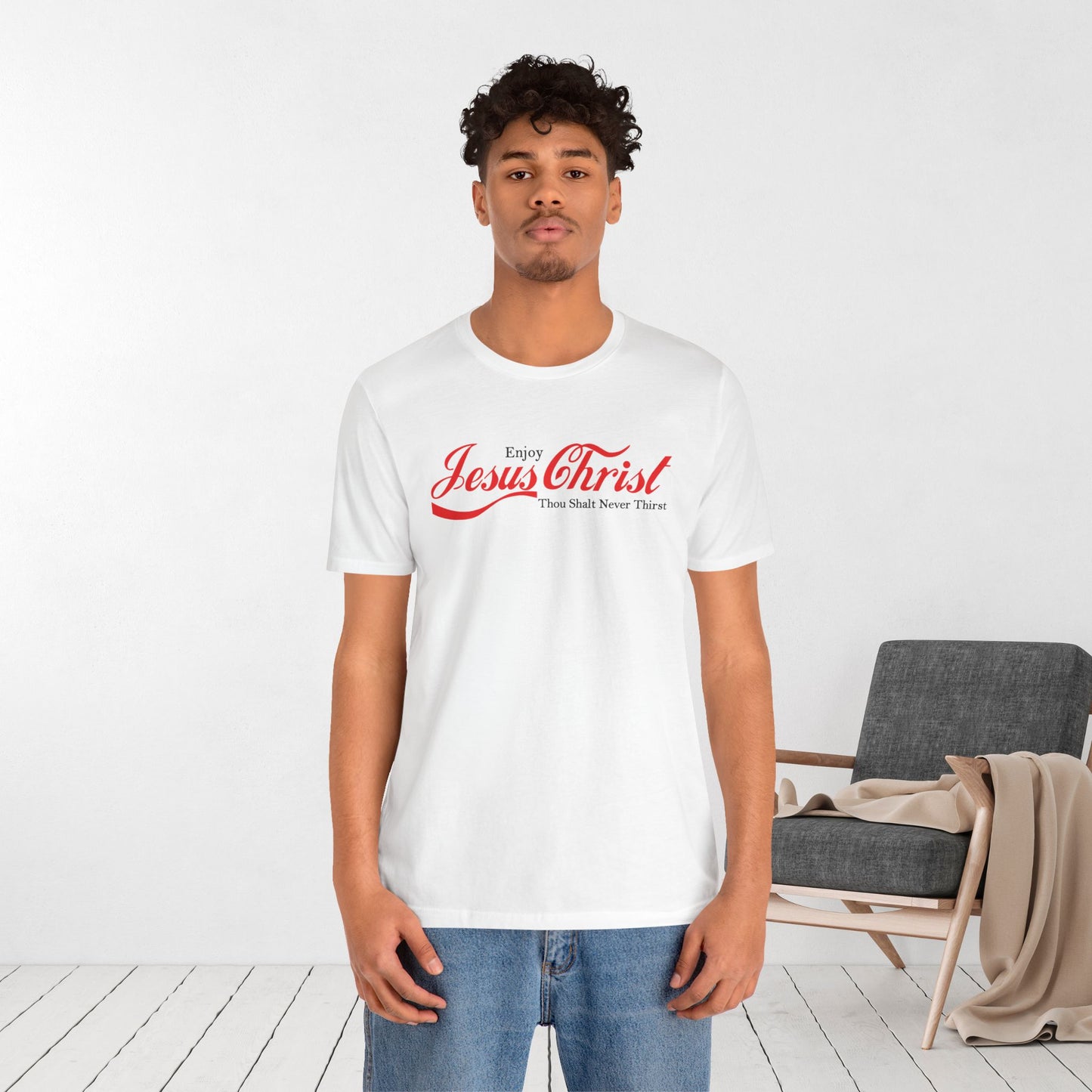 Enjoy Jesus Christ Soft Cotton Tee - John 4:14