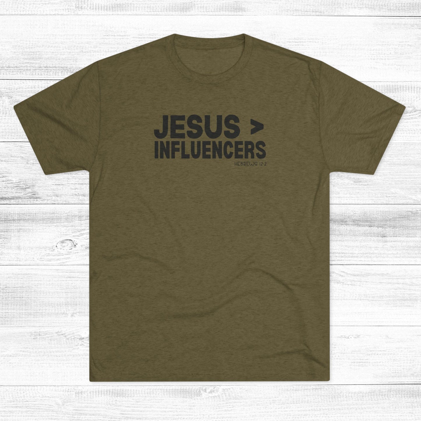 Jesus > Influencers Unisex Tri-Blend Crew Tee