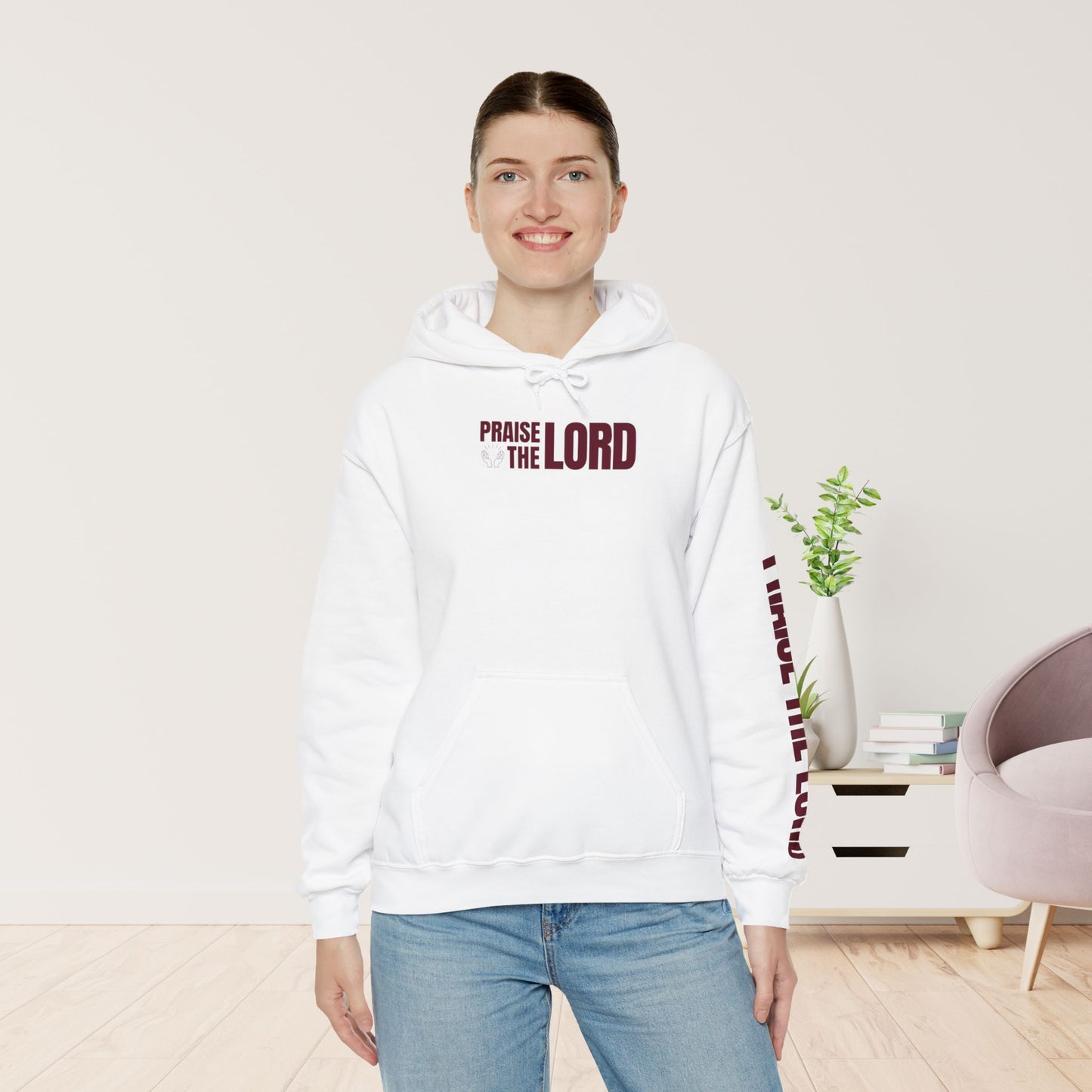 Praise The Lord Hoodie -  Psalm 117:1-2 Bible Verse Christian Hoodie