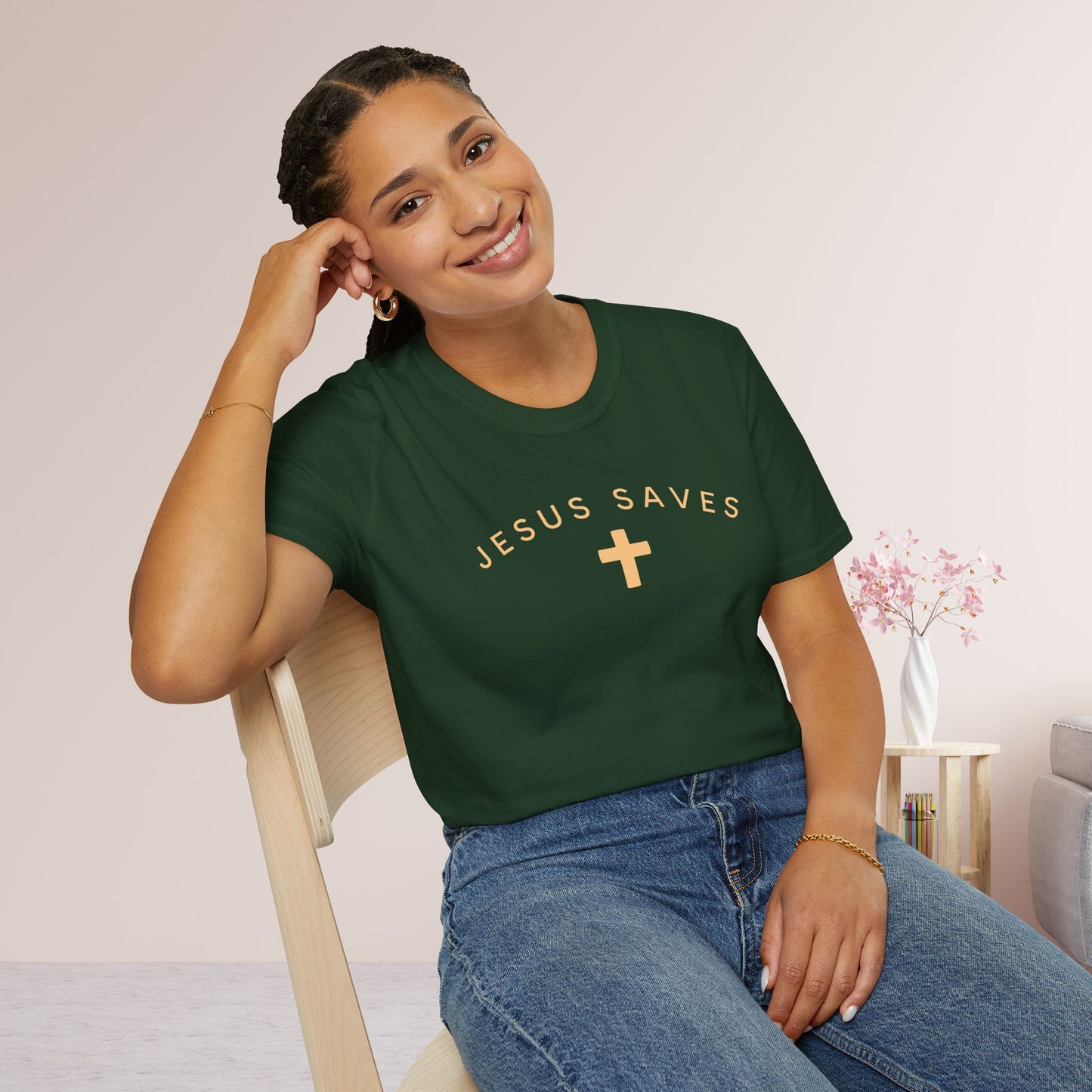Jesus Saves Softstyle T-shirt - Fall Edition