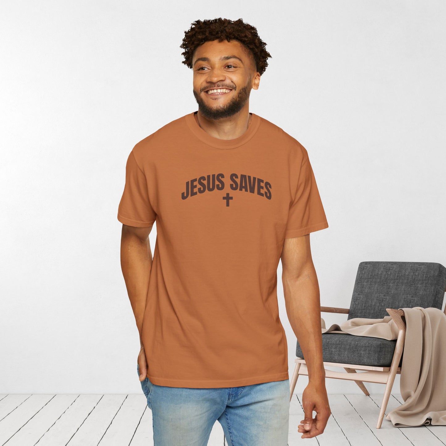 Jesus Saves Comfort Colors Shirt - Fall Edition - Acts 4:12