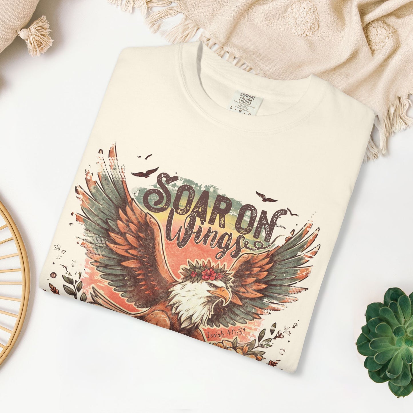 Soar on Wings Like Eagles Comfort Colors Shirt