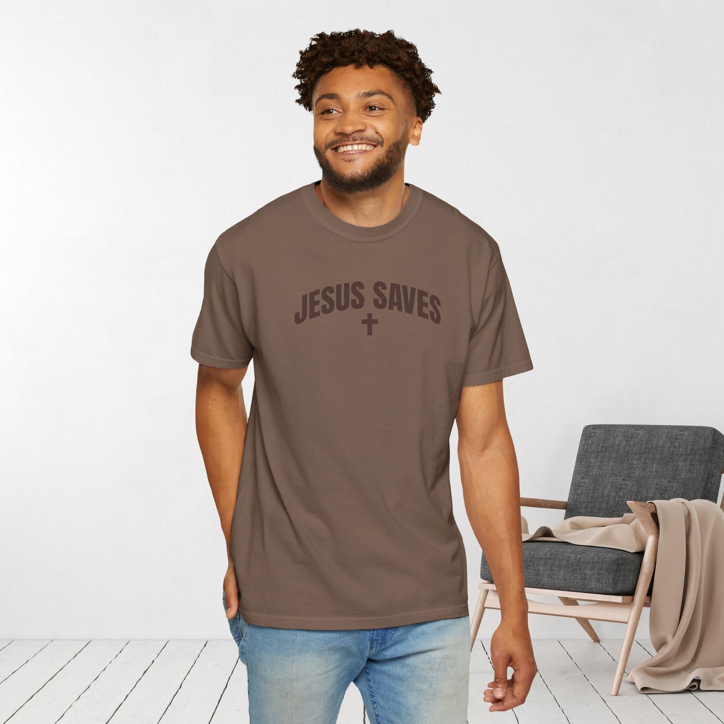 Jesus Saves Comfort Colors Shirt - Fall Edition - Acts 4:12