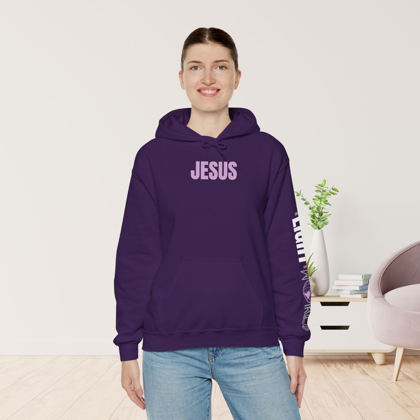 Follow Jesus Hoodie - Jesus is the Light of the World Hoodie - John 8:12 Hoodie