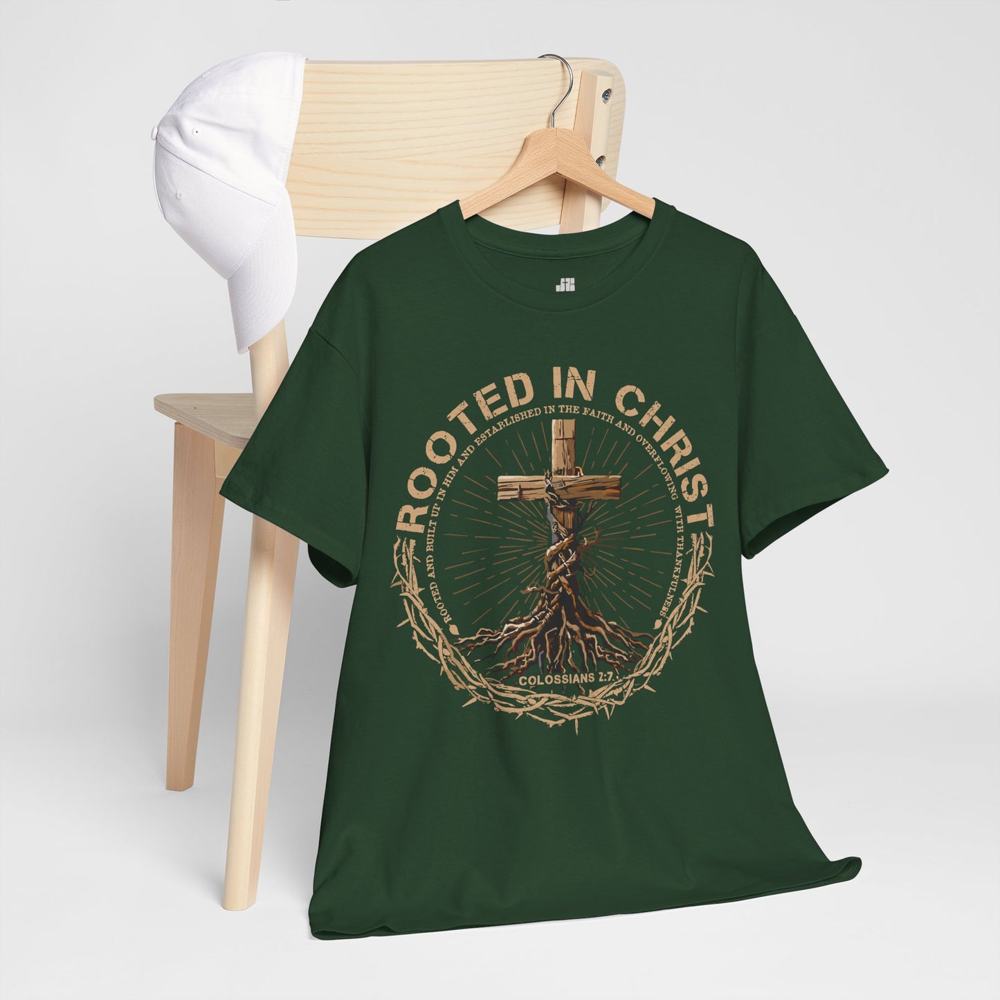 Rooted in Christ Heavy Cotton Tee