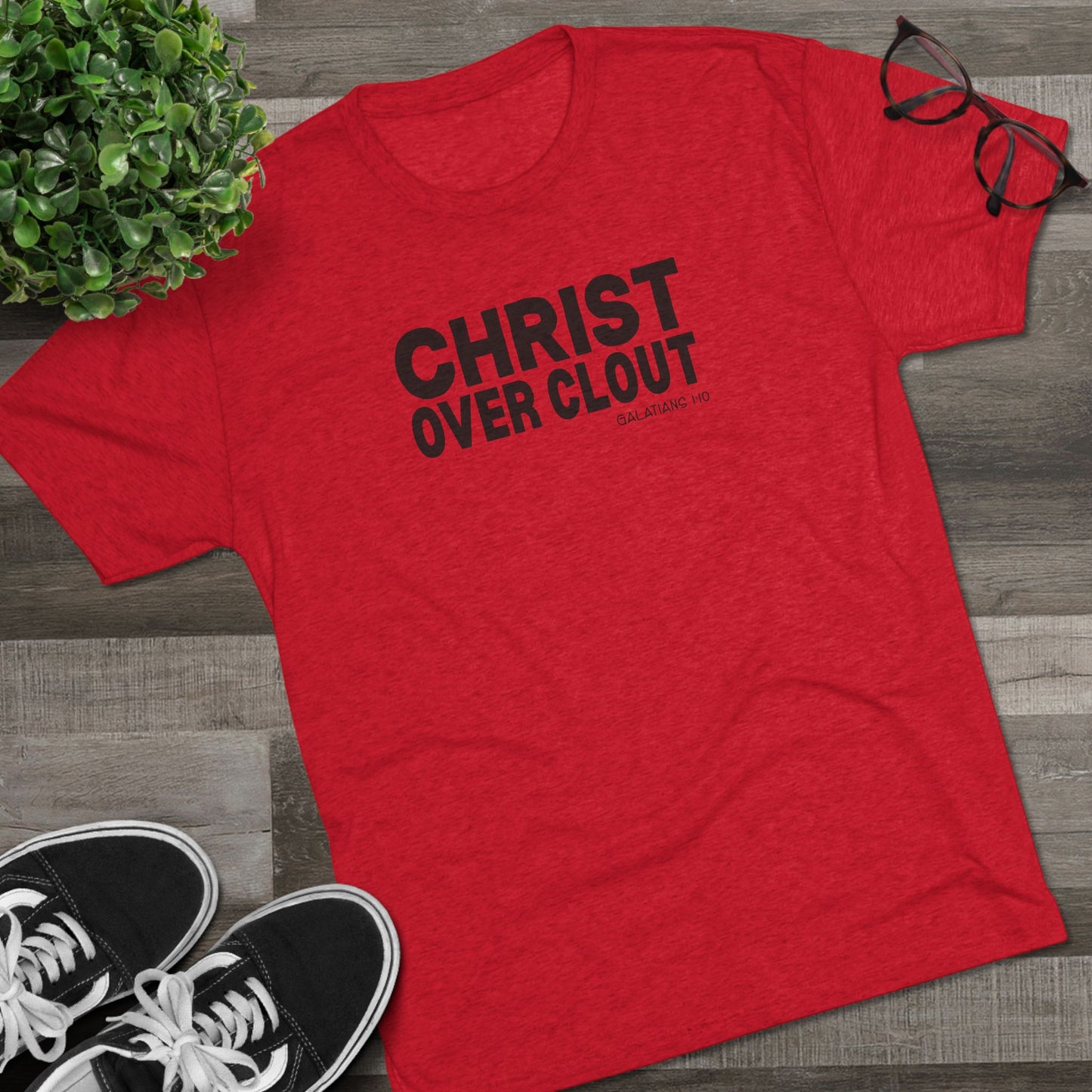 Christ Over Clout Unisex Tri-Blend Crew Tee