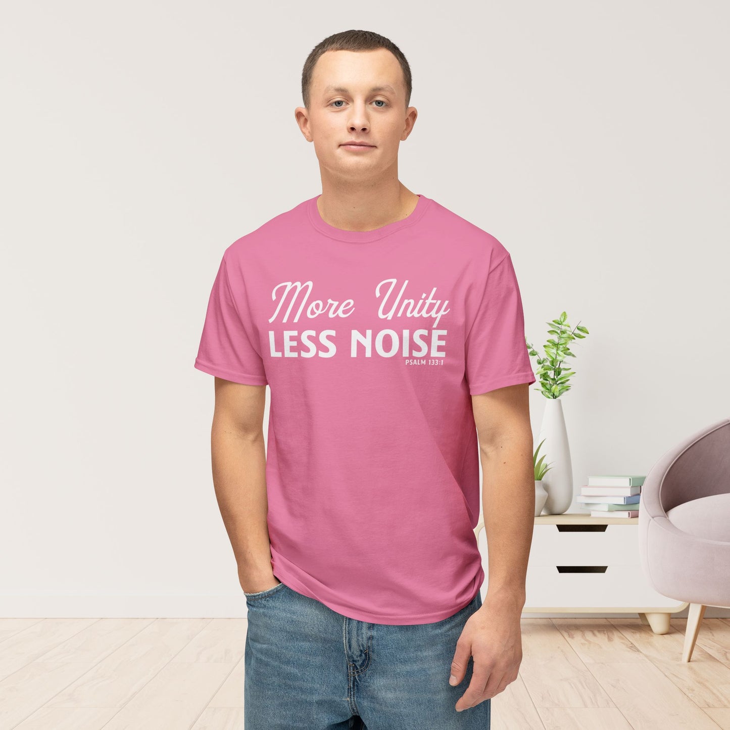 More Unity. Less Noise Unisex HD Cotton Tee