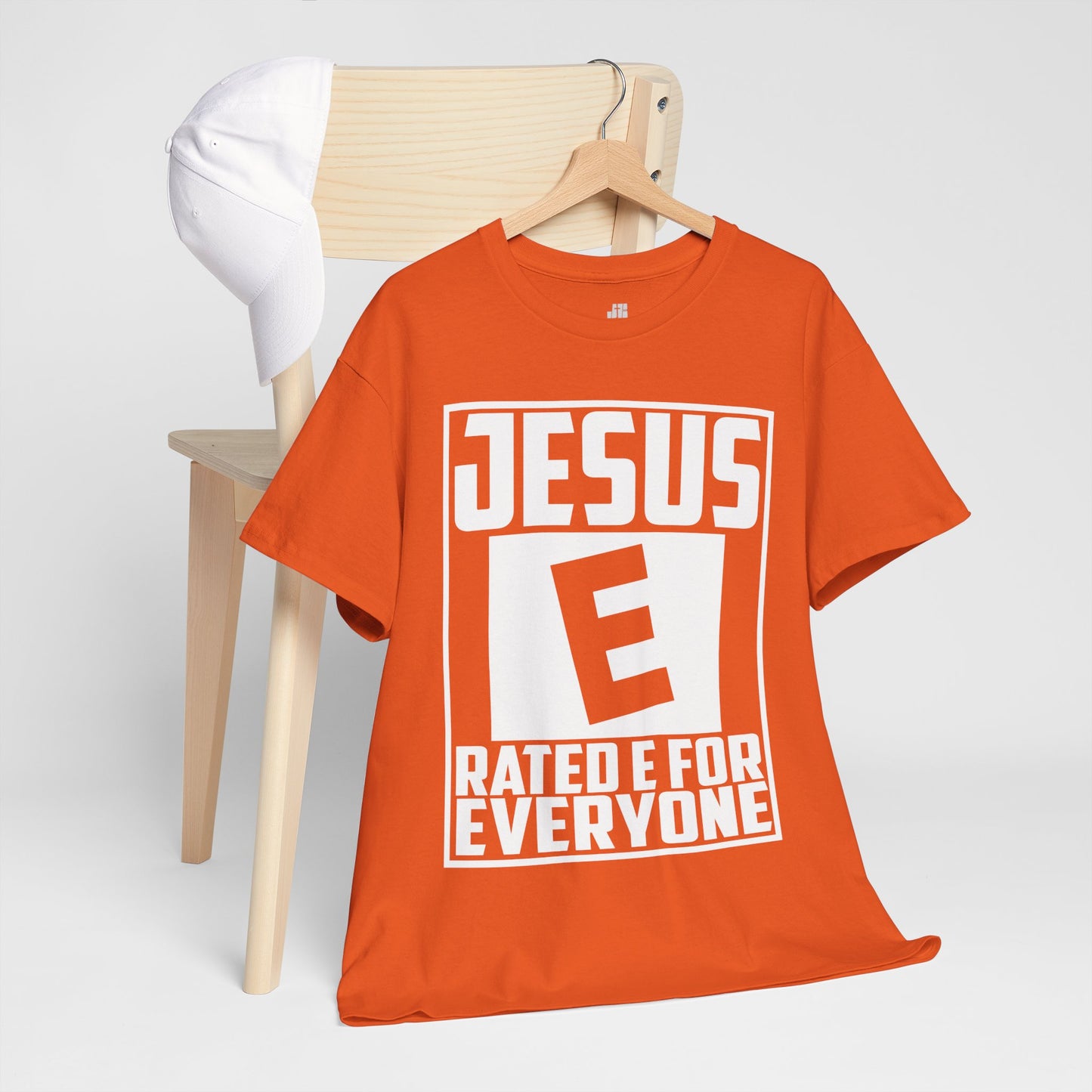Jesus Rated E for Everyone Heavy Cotton Tee