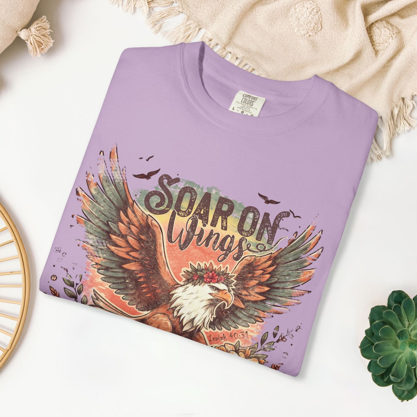 Soar on Wings Like Eagles Comfort Colors Shirt