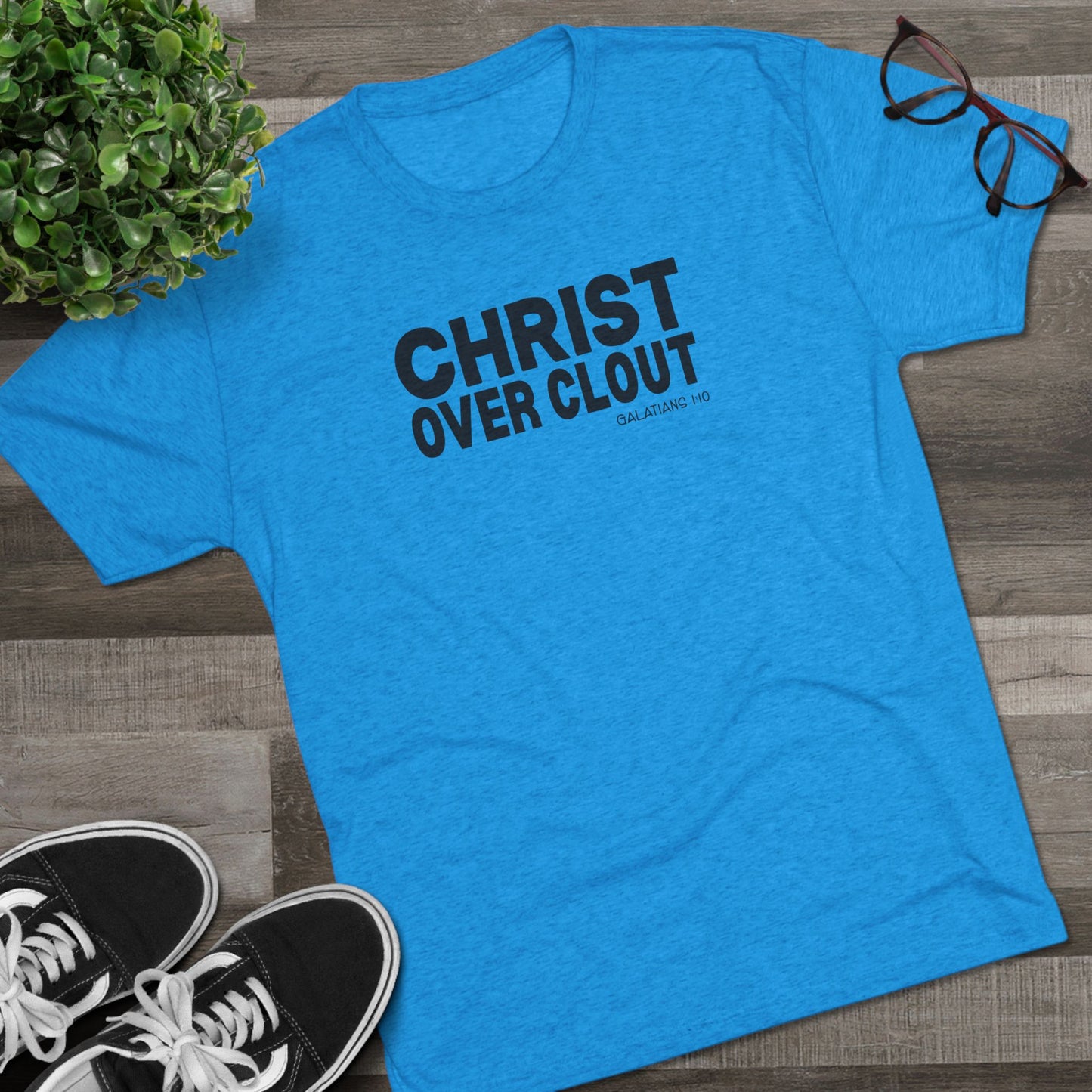 Christ Over Clout Unisex Tri-Blend Crew Tee