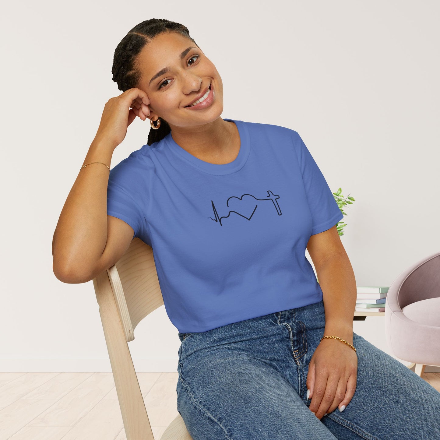 Heartbeat of Faith Softstyle T-shirt