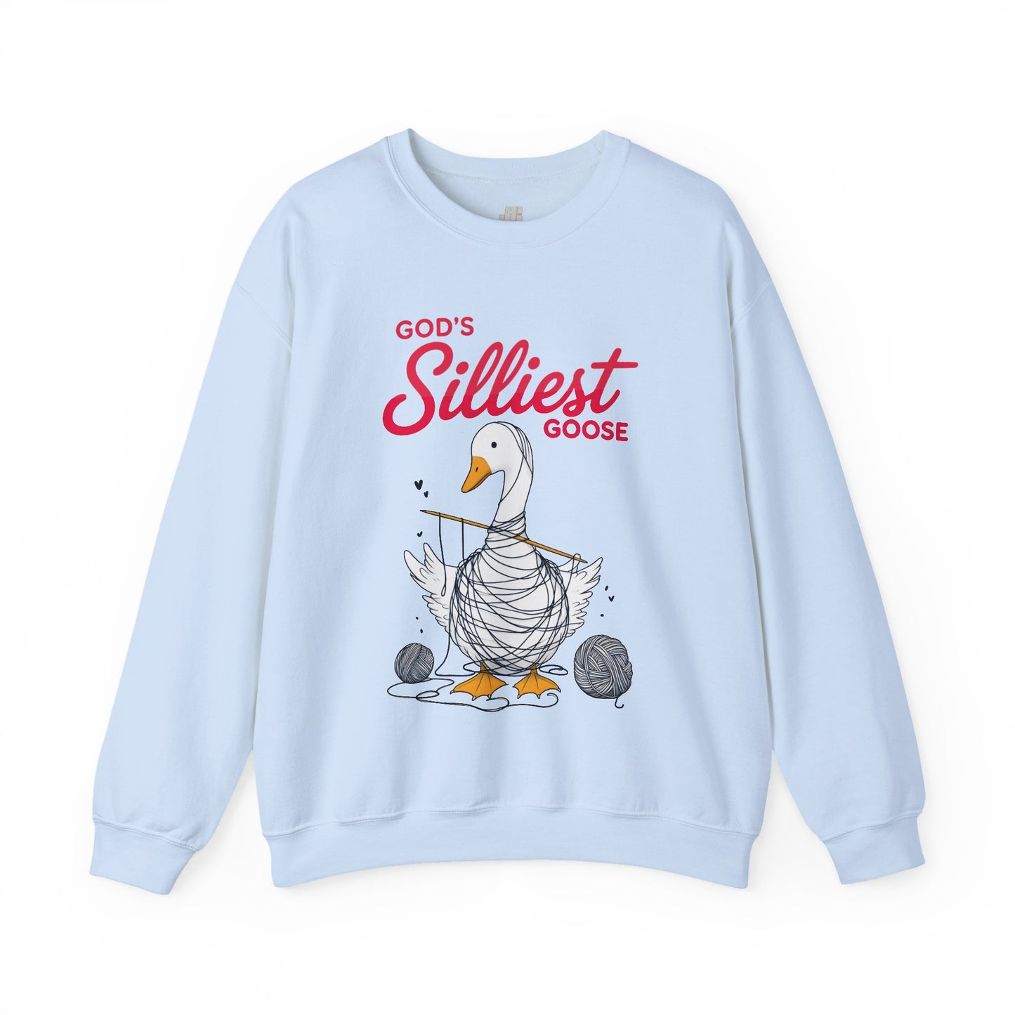 God's Silliest Goose Sweatshirt - Christian Crewneck Pullover