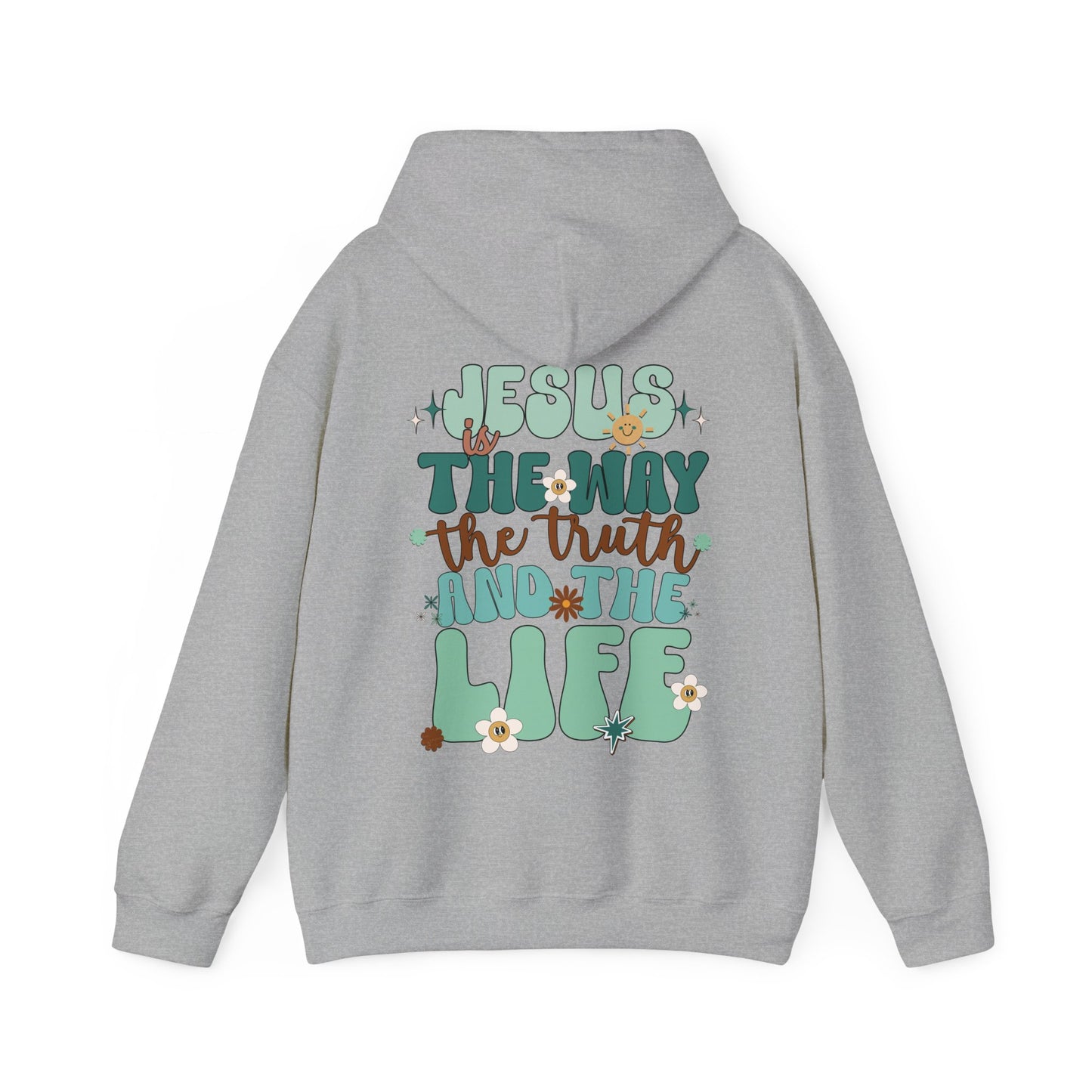 Green Jesus is the Way John 14:6 Bible Verse Christian Hoodie