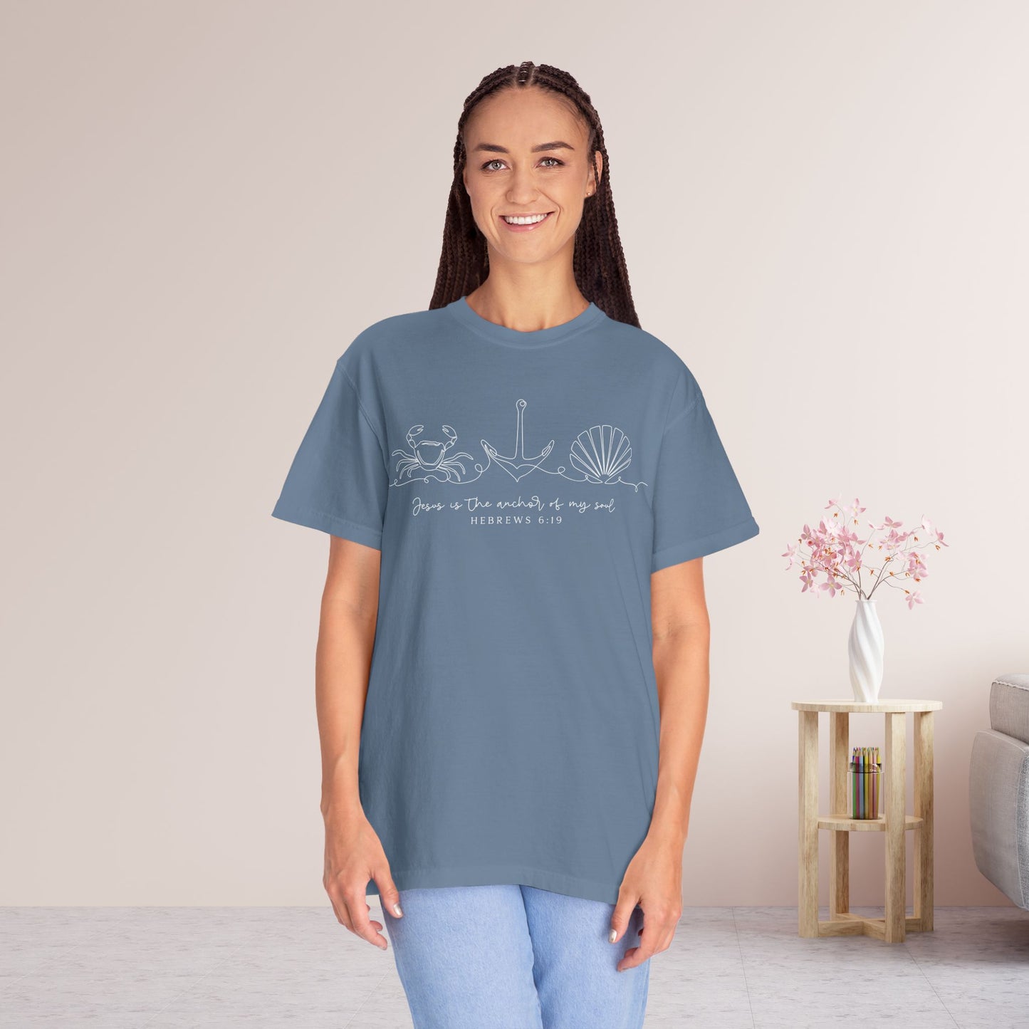 Jesus is The Anchor of My Soul Comfort Colors Shirt
