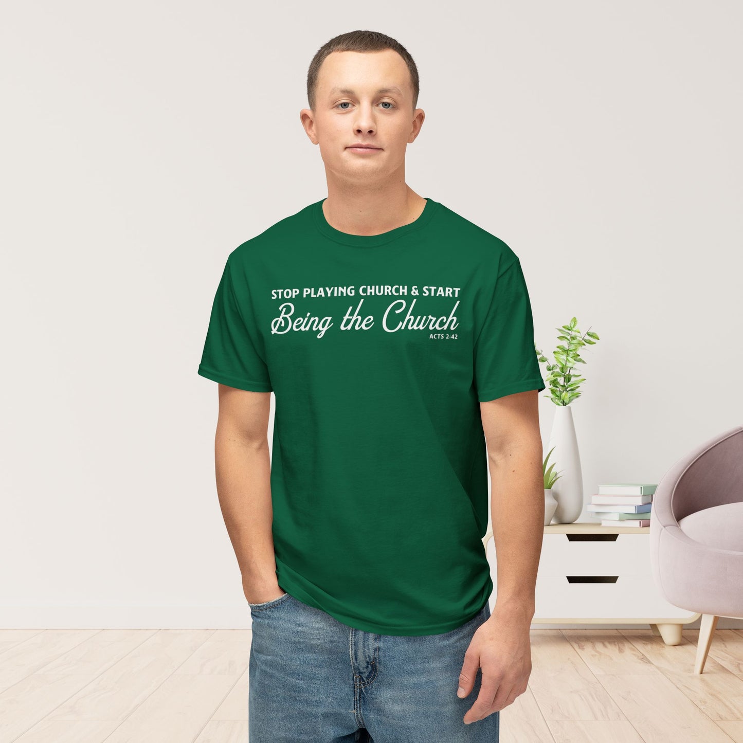 Stop Playing Church. Start Being the Church Unisex HD Cotton Tee