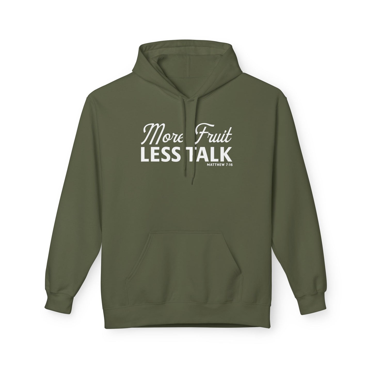 More Fruit, Less Talk Unisex Midweight Hoodie