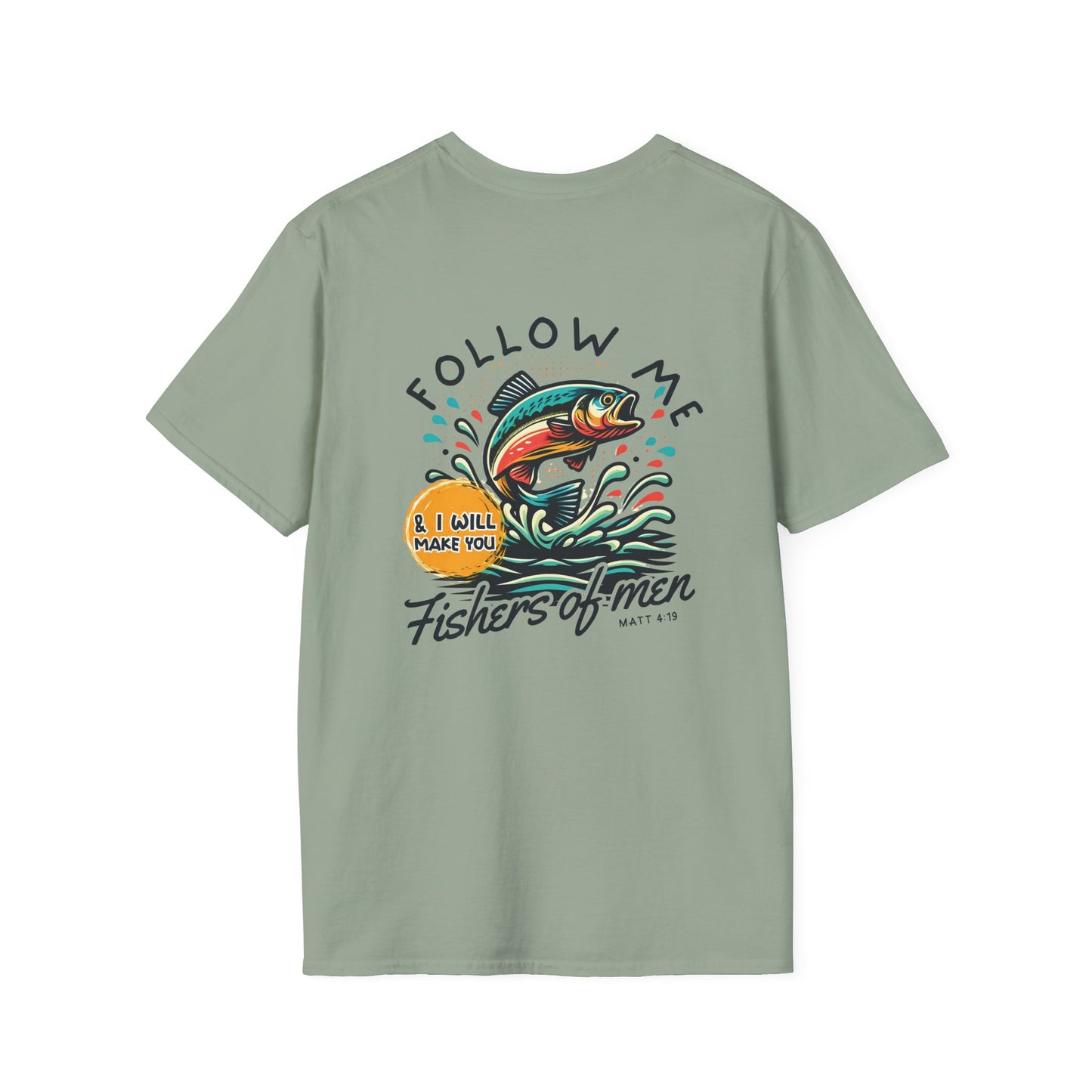 Follow Me Matthew 4:19 Men's Softstyle T-shirt