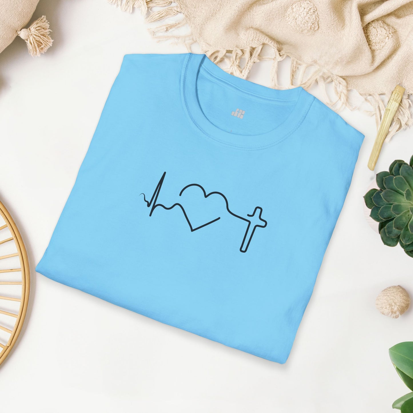 Heartbeat of Faith Softstyle T-shirt