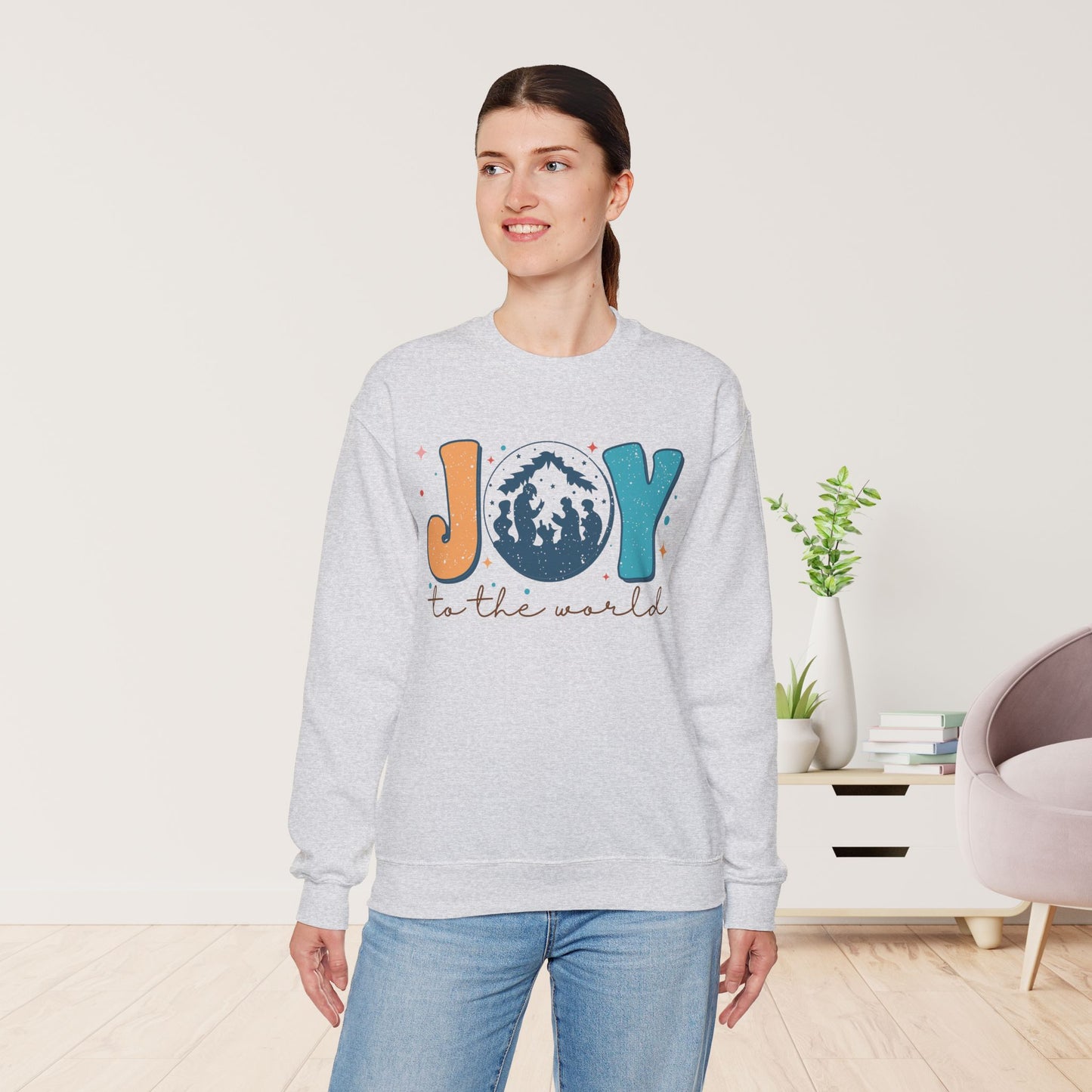 Joy To The World Christian Sweatshirt - Christian Pullover