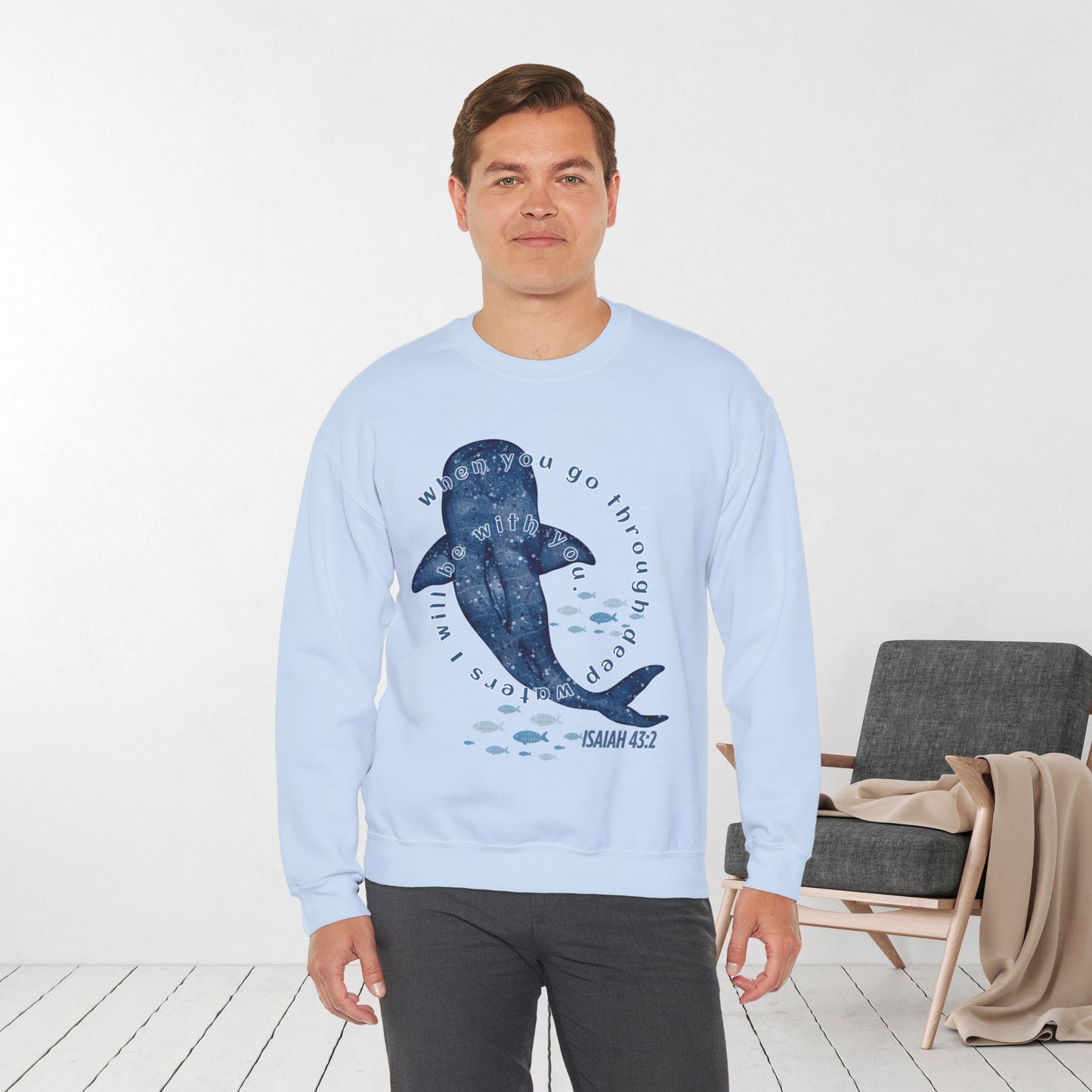 When You Go Through Deep Waters I Will Be With You Sweatshirt