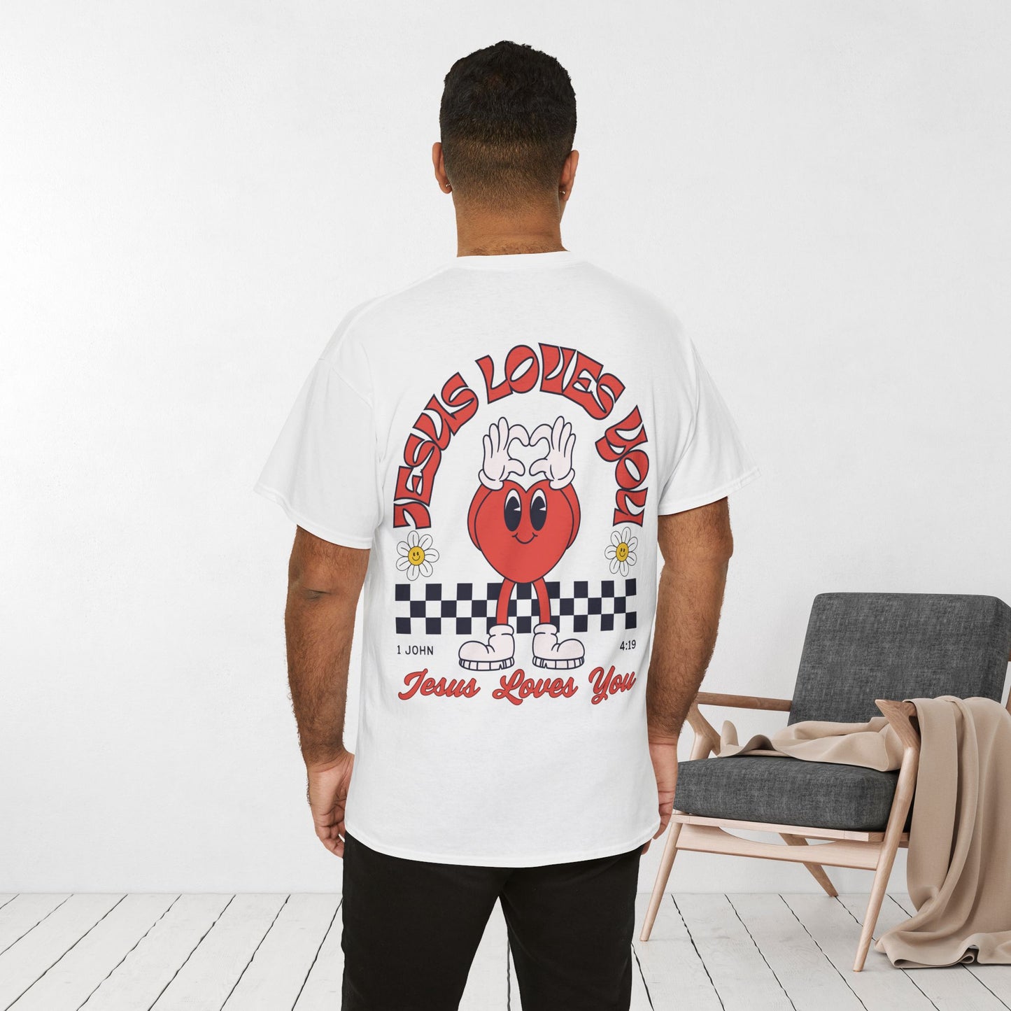 Jesus Loves You Heavy Cotton Tee