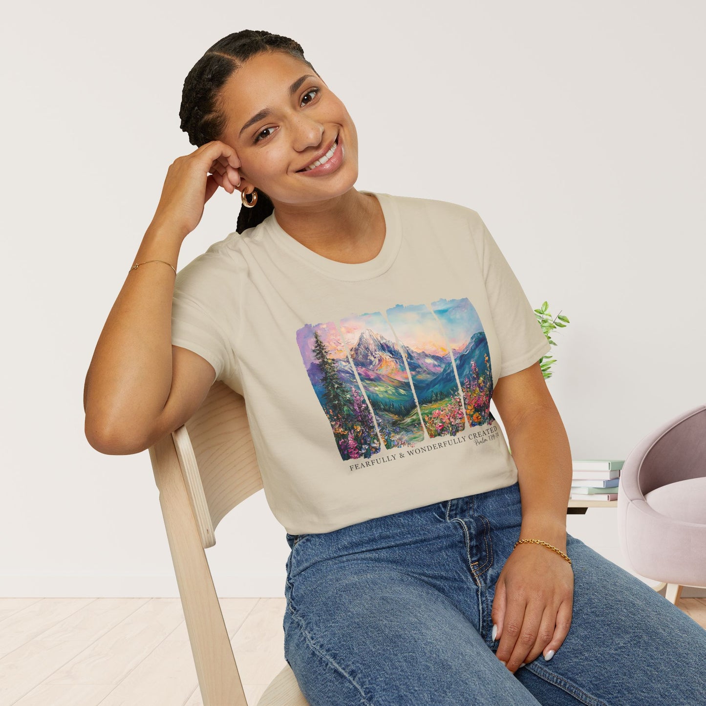 Fearfully and Wonderfully Created Softstyle T-shirt - Psalm 139:14