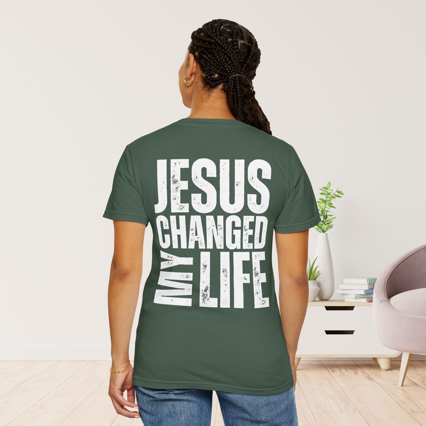 Comfort Colors Jesus Changed My Life Christian Shirt