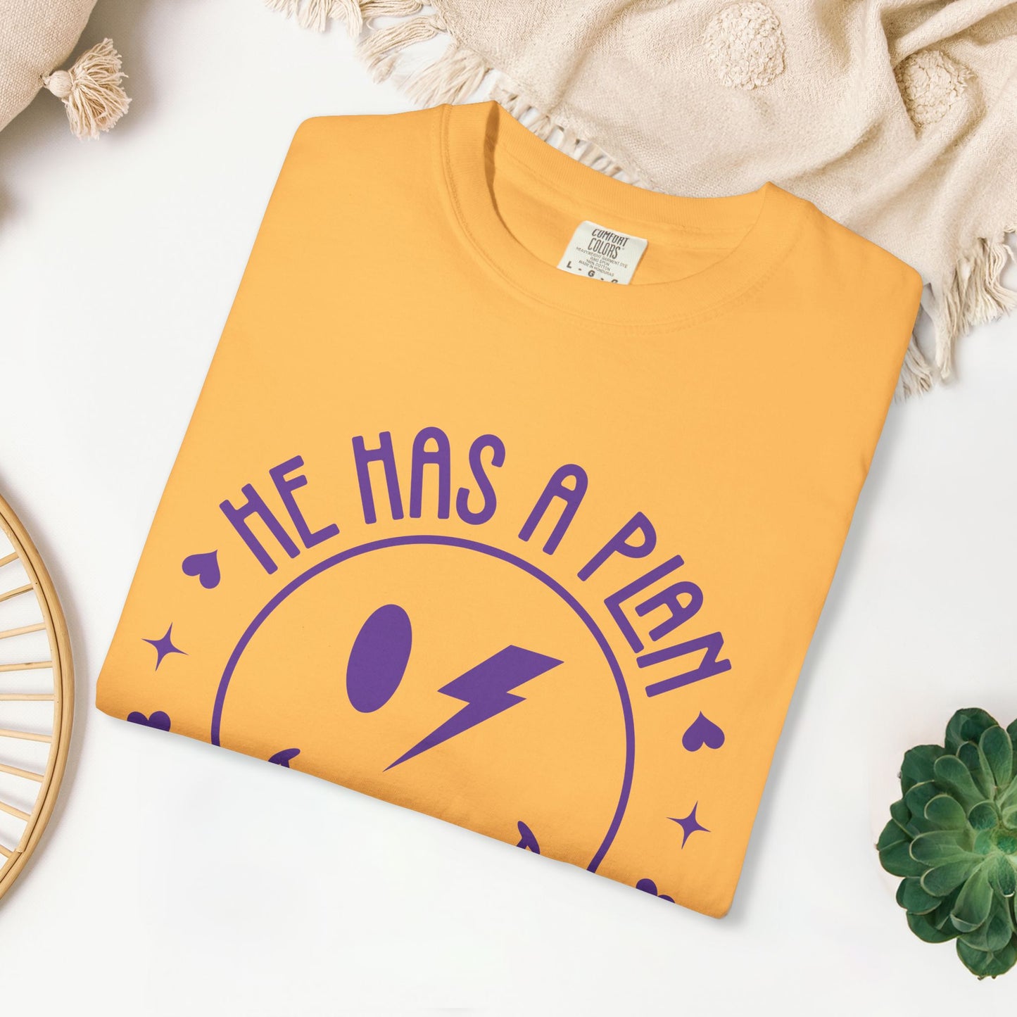 He Has a Plan I Have a Purpose Comfort Colors Shirt