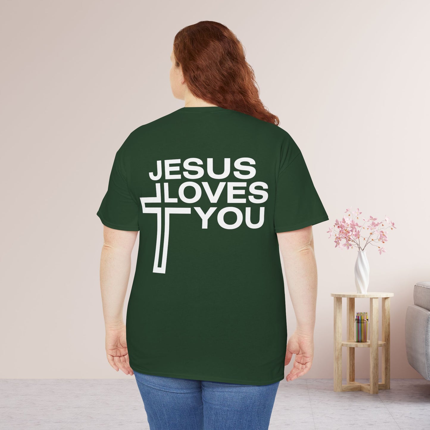 Jesus Loves You Heavy Cotton Tee