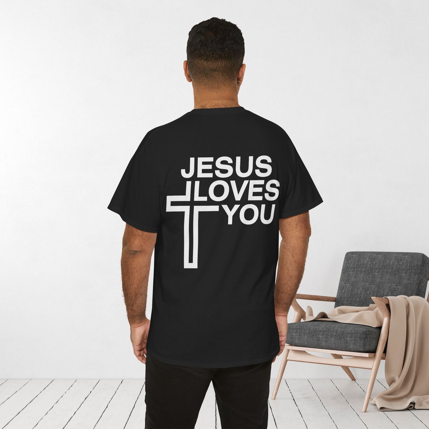 Jesus Loves You Heavy Cotton Tee