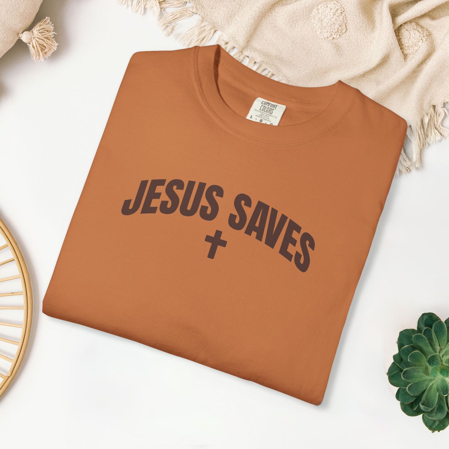 Jesus Saves Comfort Colors Shirt - Fall Edition - Acts 4:12