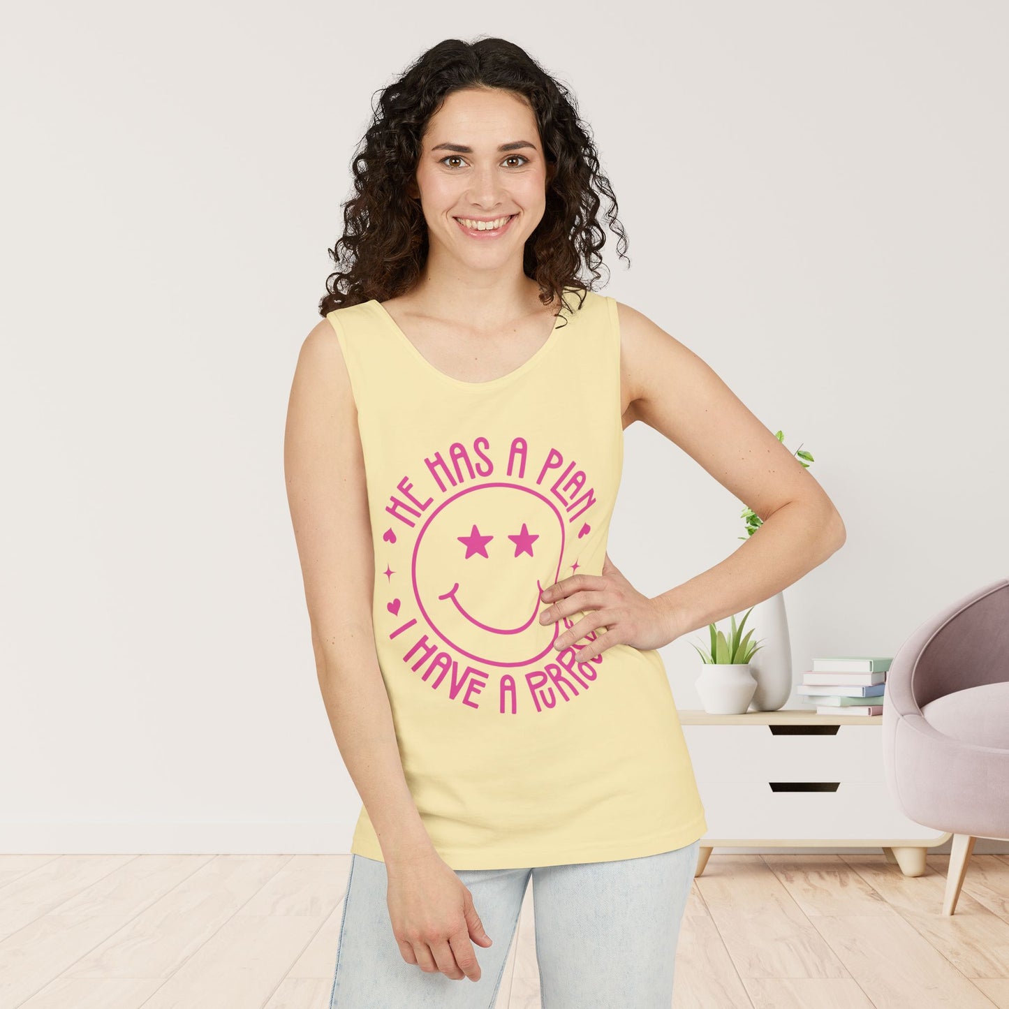 He Has a Plan I Have a Purpose Comfort Colors Garment-Dyed Tank Top