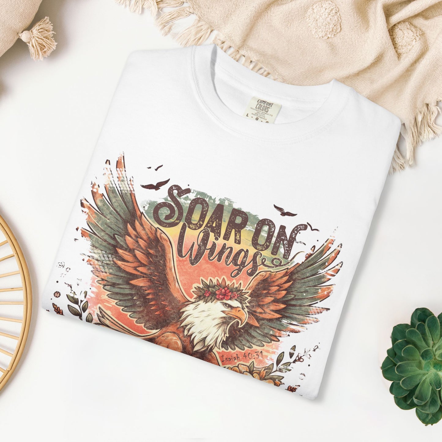 Soar on Wings Like Eagles Comfort Colors Shirt