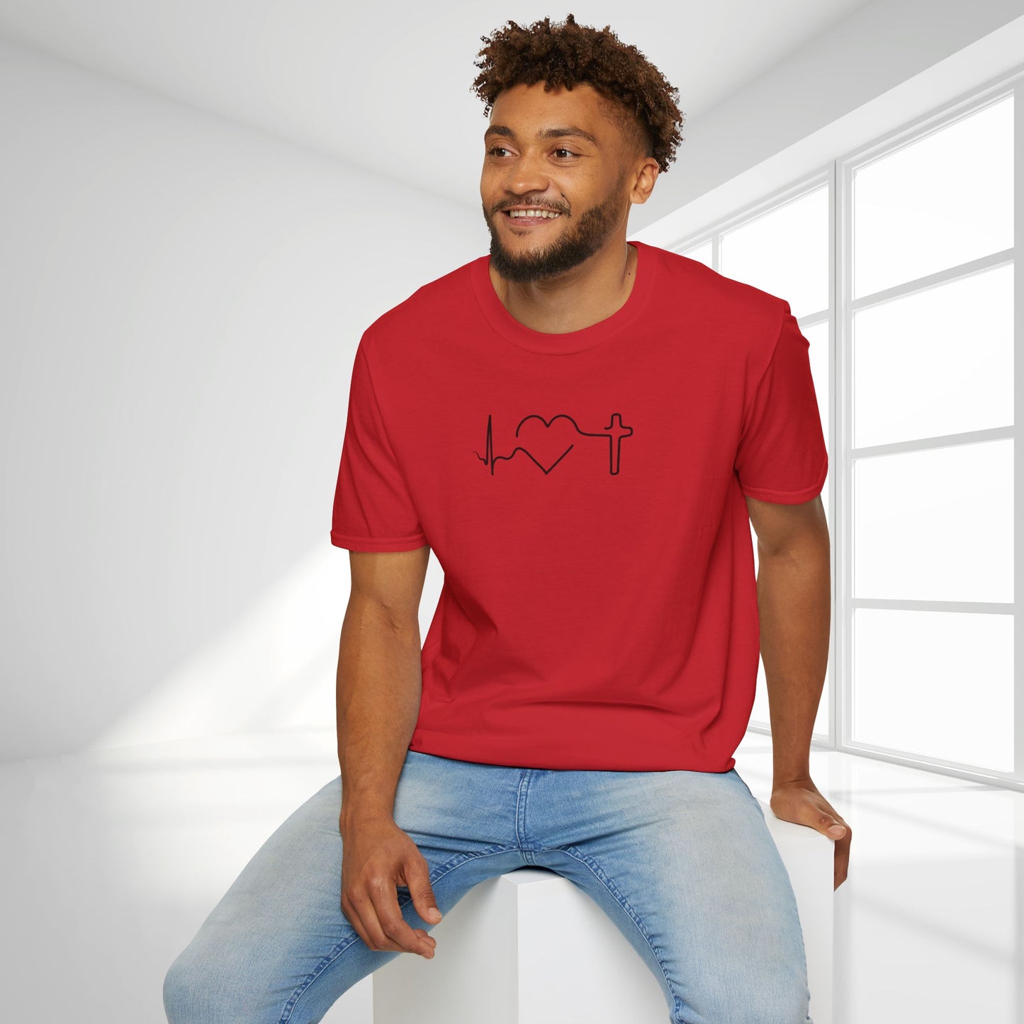 Heartbeat of Faith Softstyle T-shirt