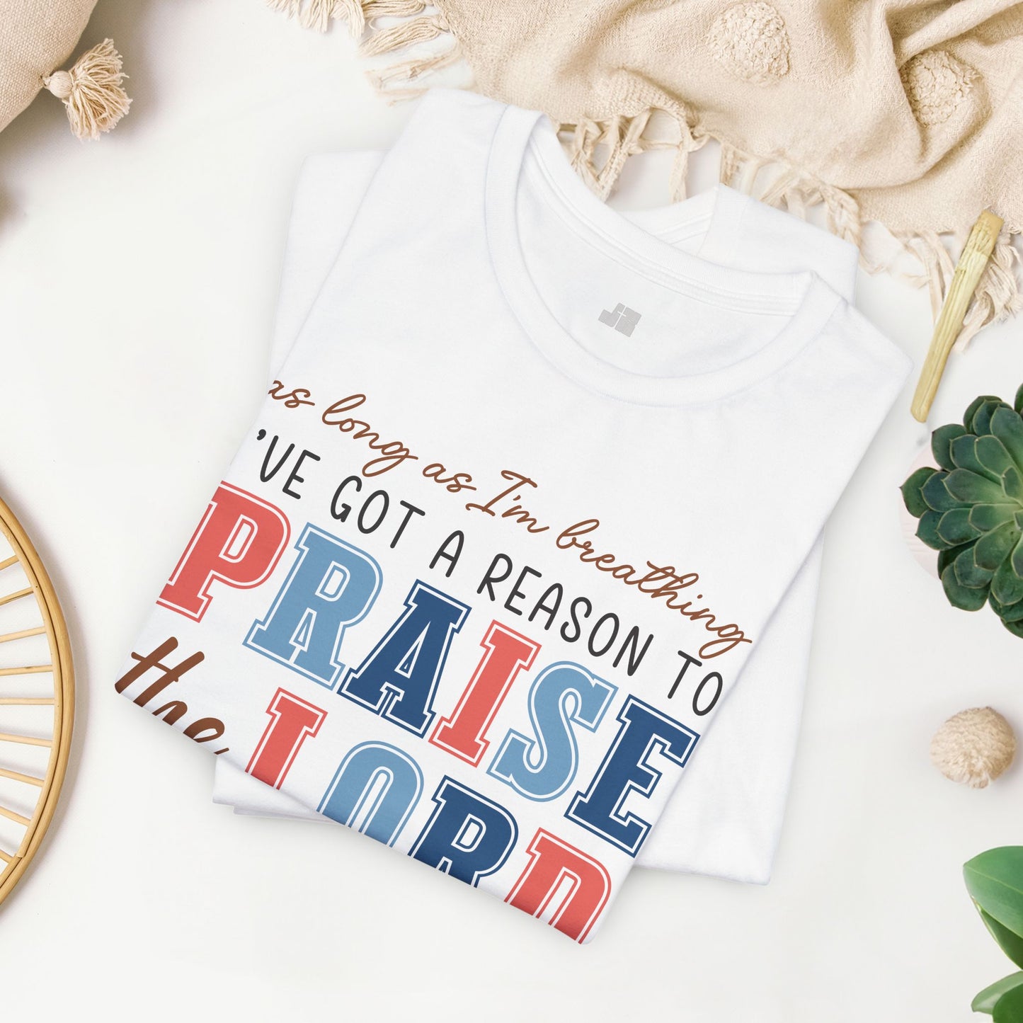 Praise The Lord Soft Cotton Tee - Christian Shirt