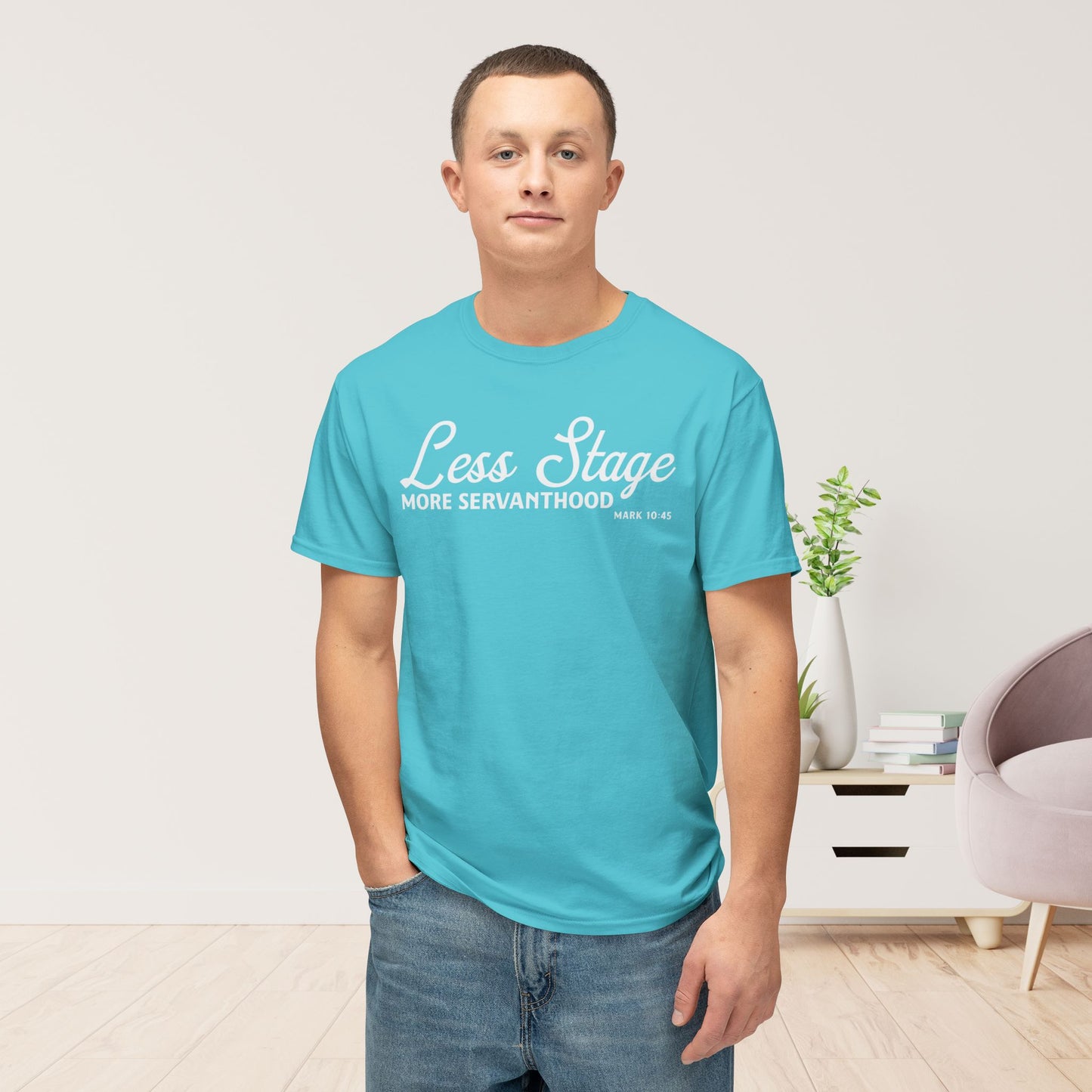 Less Stage. More Servanthood Unisex HD Cotton Tee